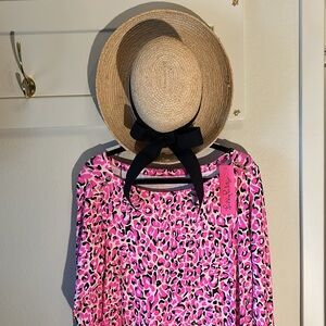 Lilly Pulitzer Sophie Dress NEW WITH TAGS Size XL HOT PINK LEOPARD PRINT